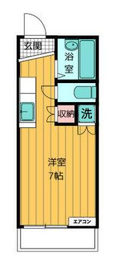 熊本市中央区渡鹿５丁目の賃貸マンションの間取り