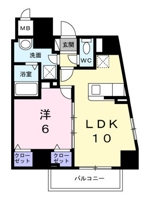 プラザ・デル・ソルの間取り|1LDK