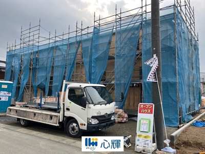 【前面道路含む現地写真】 | クレイドルガーデン宇部市東岐波　第10（１号棟） | 現地（2025年2月3日撮影）
コミュニティー以外の方々の出入りも少なく、お車の出し入れも楽々です。