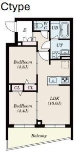 【間取り】 | S-RESIDENCE高井戸EAST 
