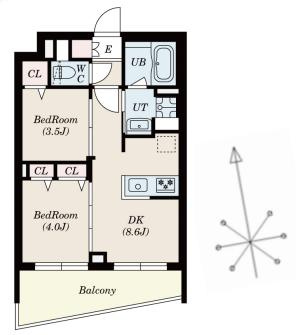 【間取り】 | S-RESIDENCE高井戸EAST 