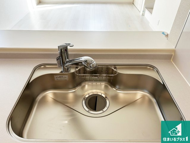 大阪市東住吉区今川　第3期　新築一戸建ての設備|広々としたシンクで食器洗いも楽々！