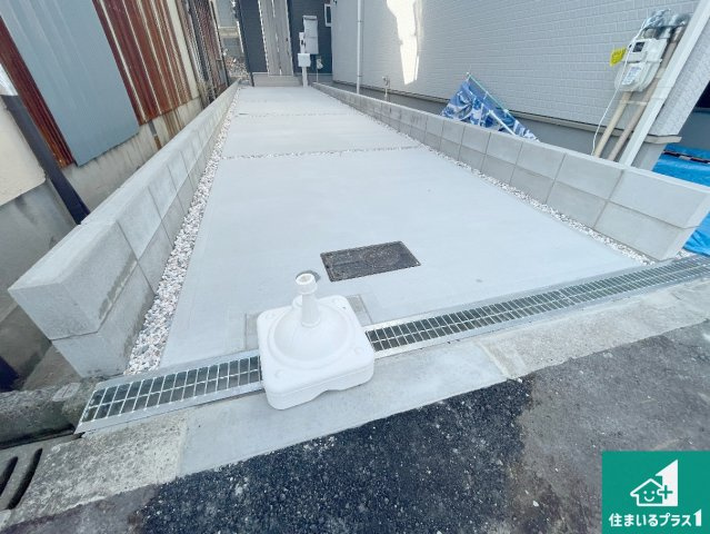 大阪市東住吉区今川　第3期　新築一戸建ての駐車場|駐車スペース！散水栓があるので、こまめに愛車を洗えます！