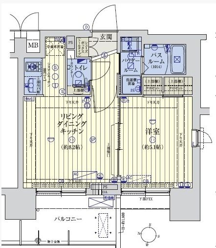 スワンズシティ梅田シエロの間取り