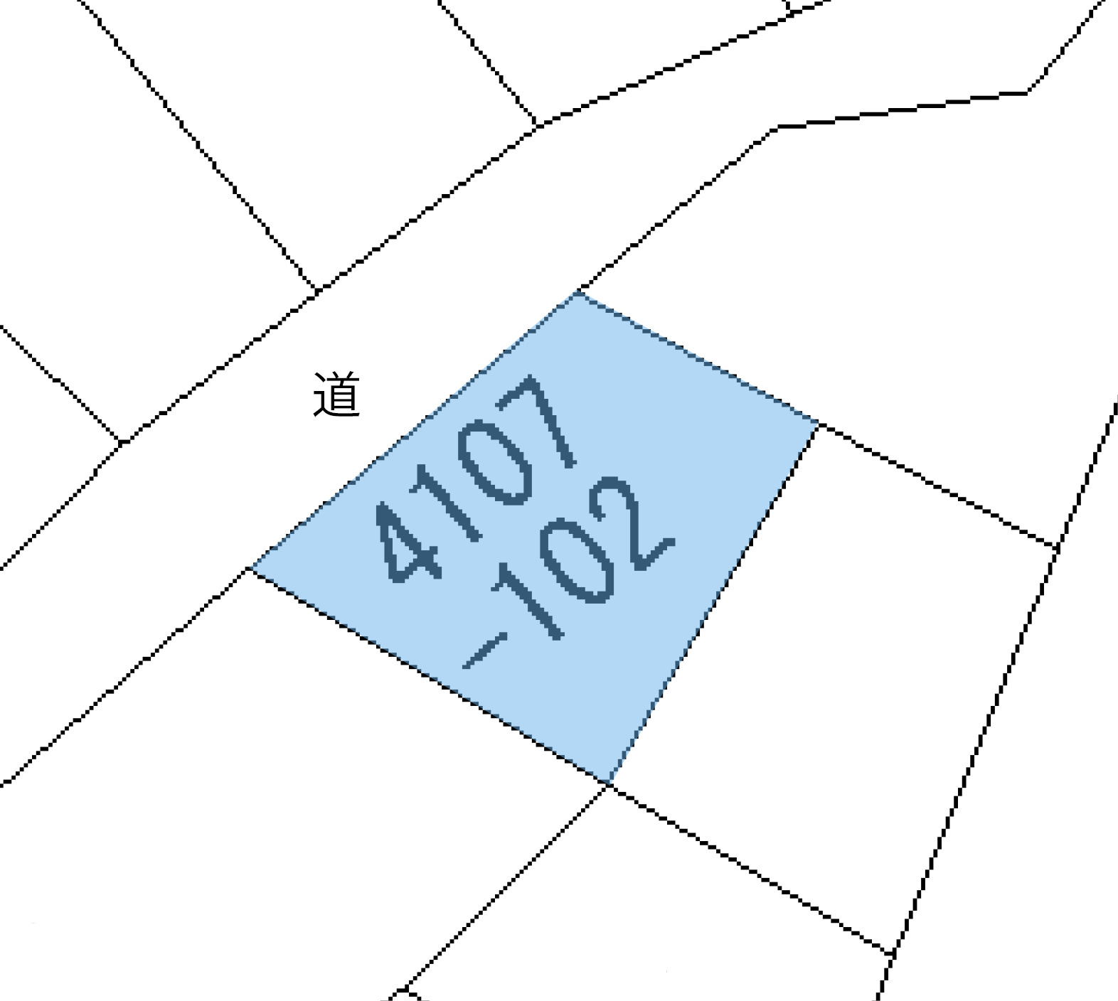 信州塩嶺高原別荘地①しらかば地区の土地図