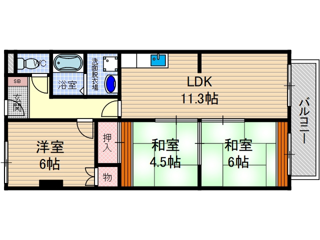 【間取り】 | 久我ハイツ