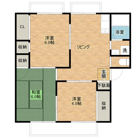 【間取り】 | ヴェル・ドミールＡ棟