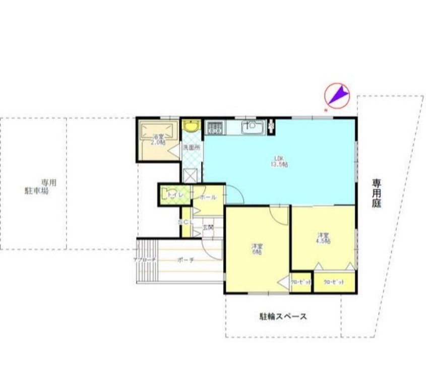 担当エリアのルームアドバイザーが直接対応いたしますの間取り