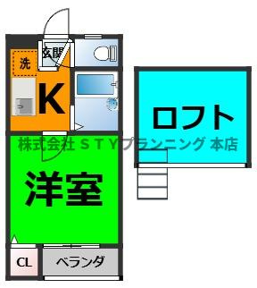 仲介手数料０円！クレアール塩釜の間取り
