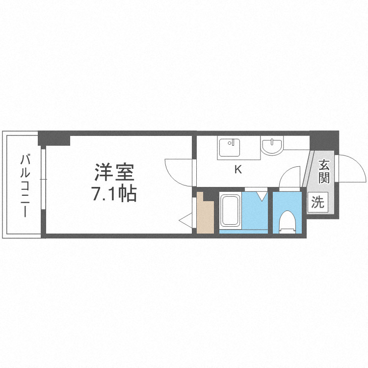 エスリードコート難波ウエスト(旧ARCENCIEL SQUARE桜川)の間取り