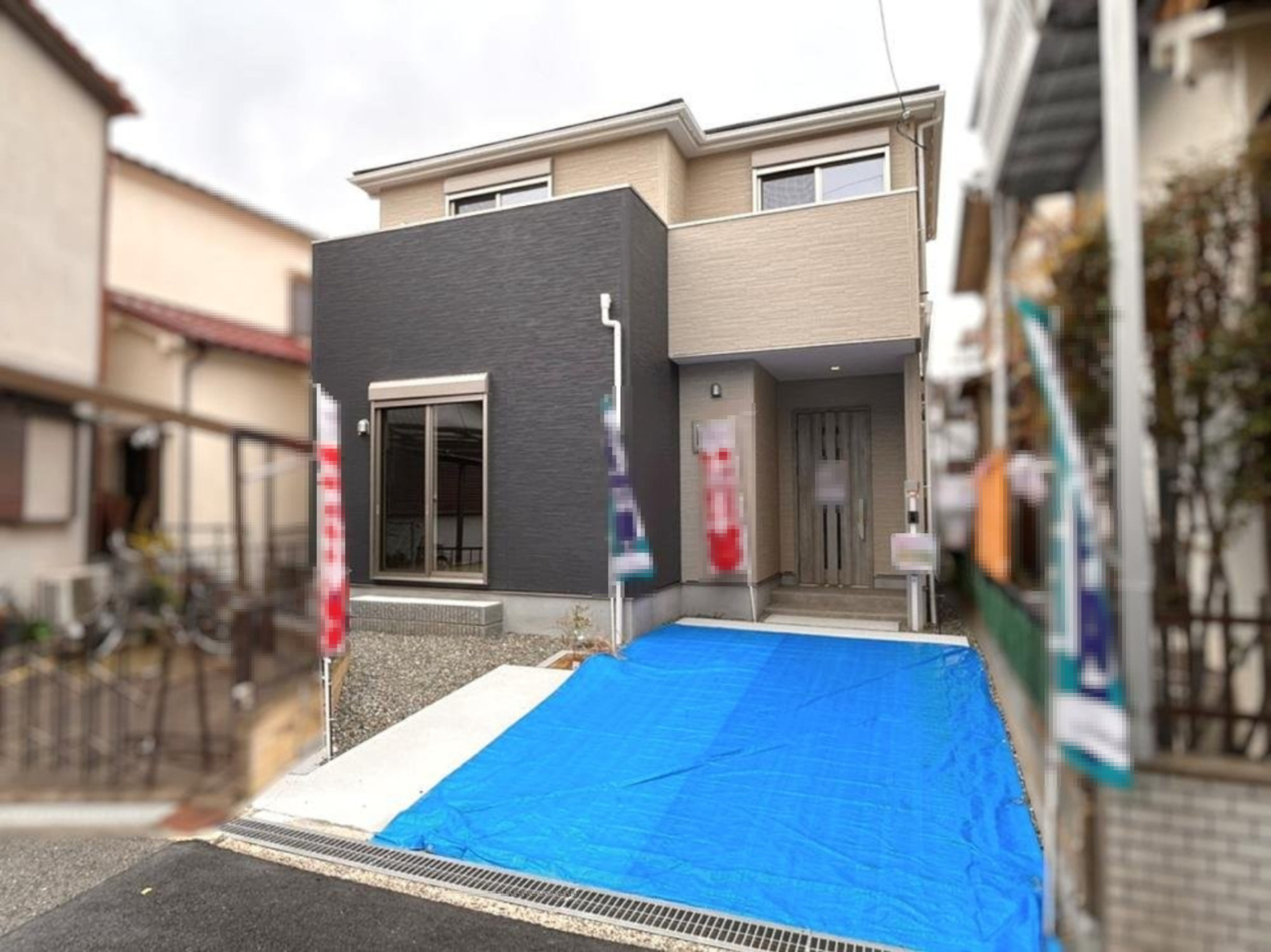 招提南町2丁目　未入居一戸建ての外観|新しい生活にいかがでしょうか？外観はお住まいの顔になります。こだわりたいポイントですね。外壁塗装や屋根塗装のご相談も承っております。
■現地内覧・資金計画相談・住宅ローン相談もお問合せ受付中■