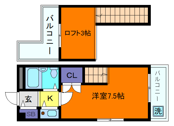 サンパレス２１六甲Ⅱの間取り