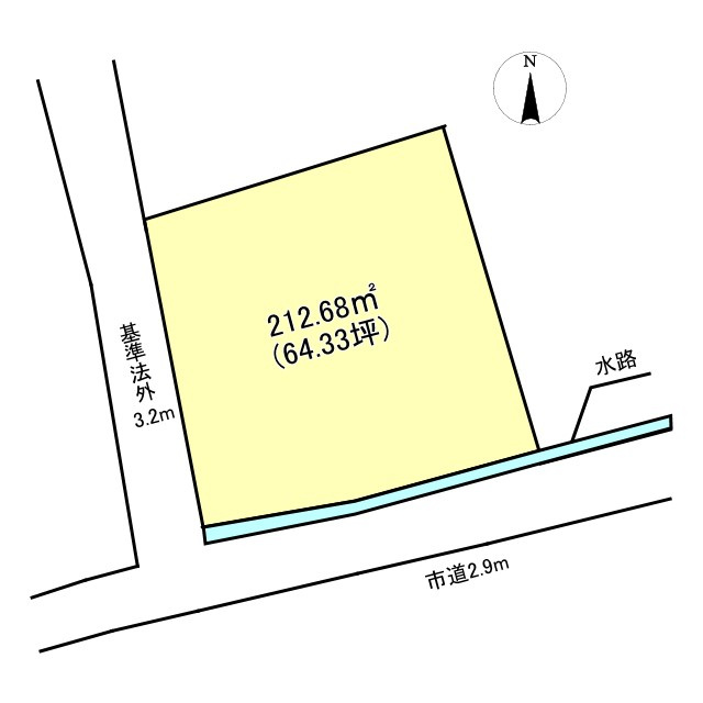 売土地の土地図