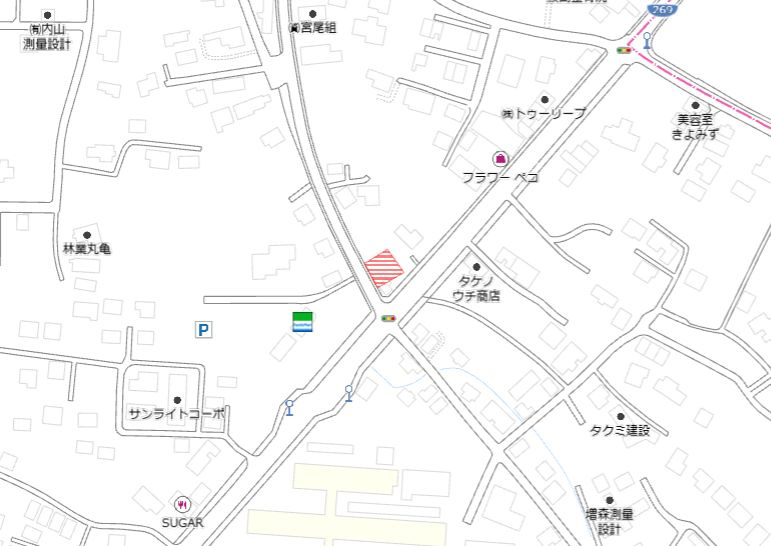 曽於市末吉町諏訪方の売地の土地図