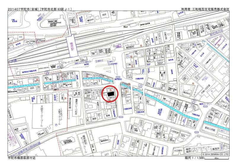 駅前　店舗の地図