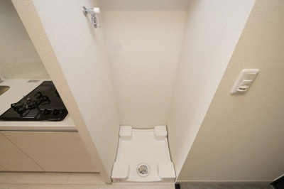 【設備】 | プレサンス天王寺勝山 | 洗濯機置き場です