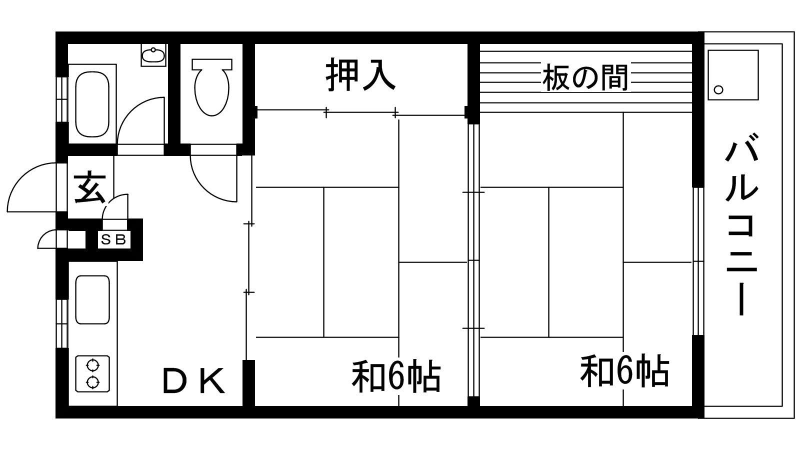 東山グリーンマンションの間取り