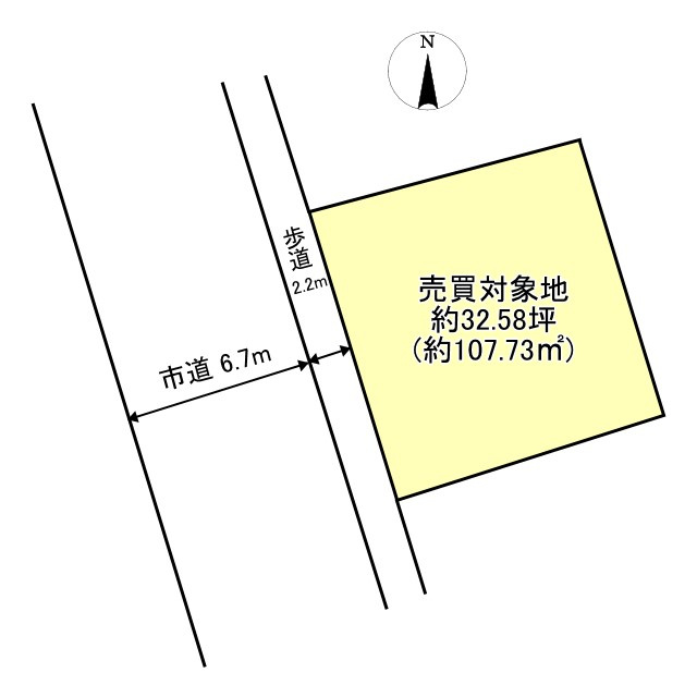 売土地の土地図