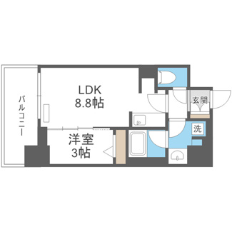 【間取り】 | アーバネックス新町Ⅱ