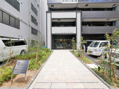 【エントランス】 | プレサンス南堀江ザ・センス | ゆとりのあるエントランスです