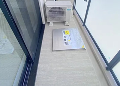 【バルコニー】 | 大阪難波Noah | 陽当たり良好なバルコニーです