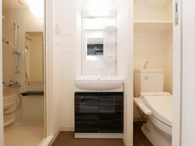 【独立洗面台】 | セオリー大阪フルール | 独立洗面台あり、毎朝おしゃれに忙しい女性の方におすすめです