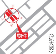 【地図】 | クレイドルガーデン防府市勝間 第３ (１号棟） | 拡大図です。