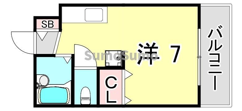 奥ハイツⅡの間取り