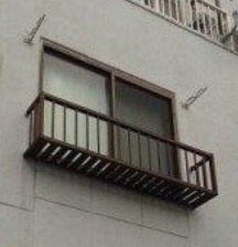 清水ハイムのバルコニー