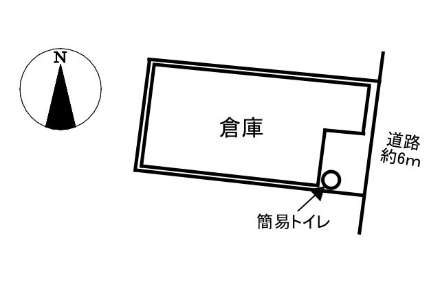 倉庫　中川原3丁目の区画図
