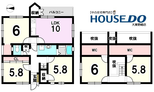 忍ケ丘クレセントヴィラF棟の間取り