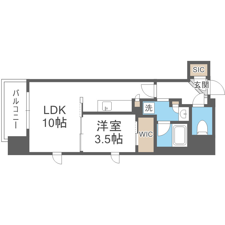 シーズンフラッツ新大阪の間取り
