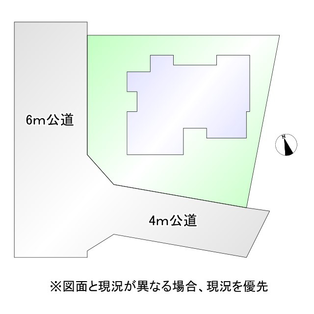 熊谷市河原町　中古戸建の区画図|図面と現況が異なる場合、現況を優先とします。