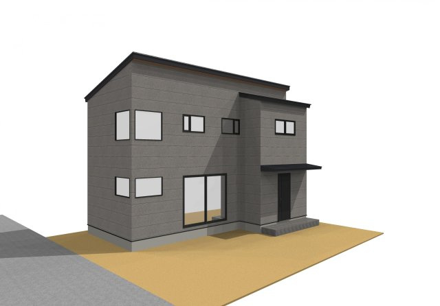 高知市大津乙の外観パース|完成イメージです。