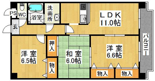 ピュア・プルーンの間取り