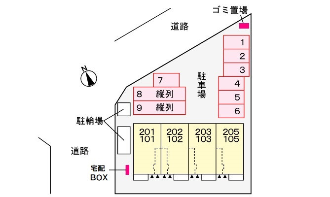 ブルースターの区画図