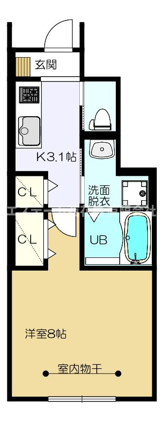 El alivio(エル・アルビオ） A棟の間取り