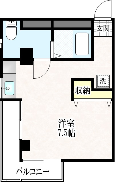 プチエレガンス河辺の間取り