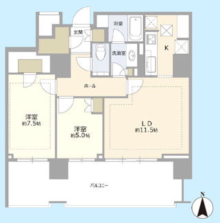 【間取り】 | 広尾ガーデンフォレストH棟