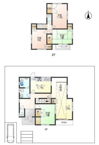 【間取り】 | 泉南市信達市場31-406