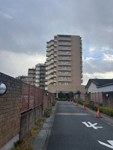 3LDK+WIC 南東向き　駅徒歩約15分の外観|マンションまでは長いアプローチがあります