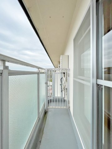 横尾2団地87号棟のバルコニー