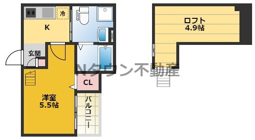 【間取り】 | コンフォート鈍池 | 間取りです