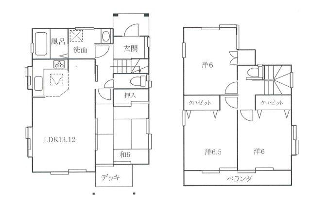 入間市下藤沢3丁目　中古一戸建　～全室6帖以上～