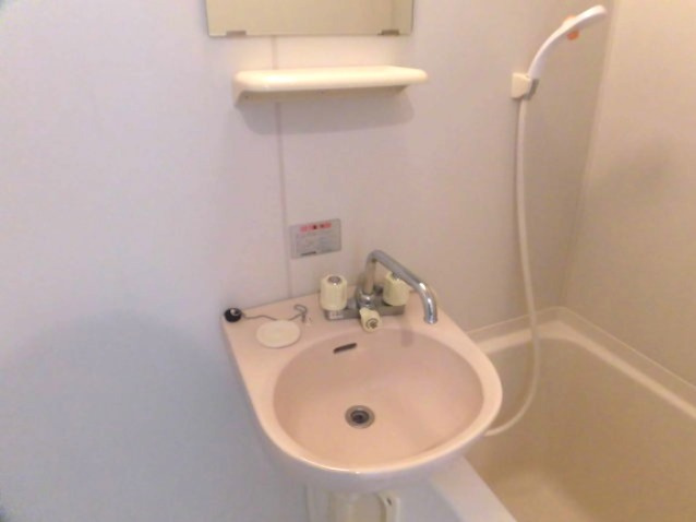 浴室内の洗面台です