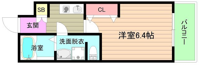 大阪市都島区東野田町１丁目の賃貸マンションの間取り