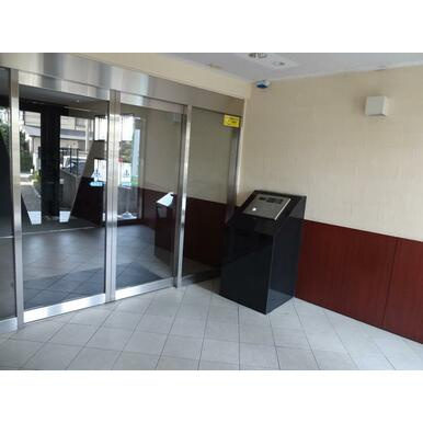 熊本市中央区本山町の賃貸マンションのエントランス