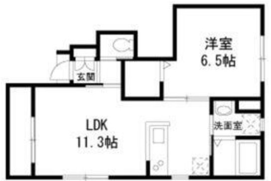 西荻Ⅱ番館の間取り