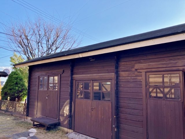 碧南市権現町　中古住宅（ログハウス）の外観