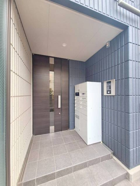 ドエルメテオのロビー|オートロック・宅配ＢＯＸ付　耐震耐火旭化成へーベルメゾン